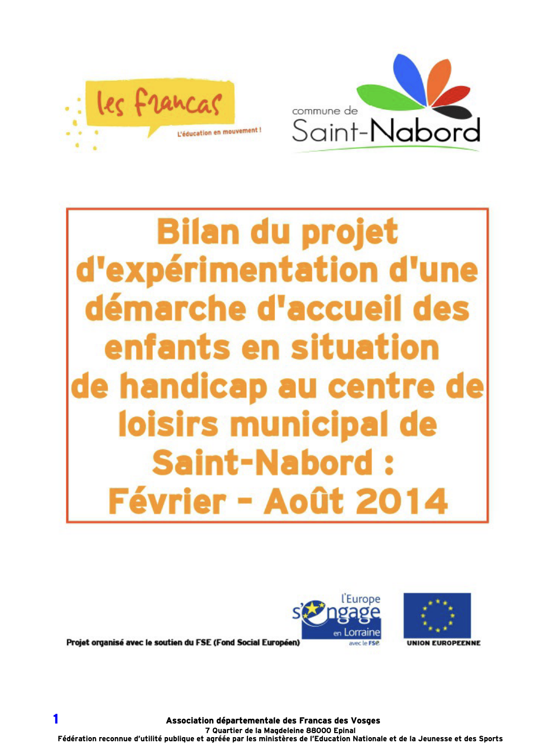 Bilan expérimentation Saint-Nabord