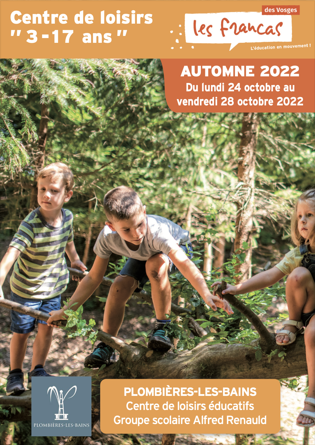 Carte présentation ALSH Automne 2022 Plombières-les-Bains