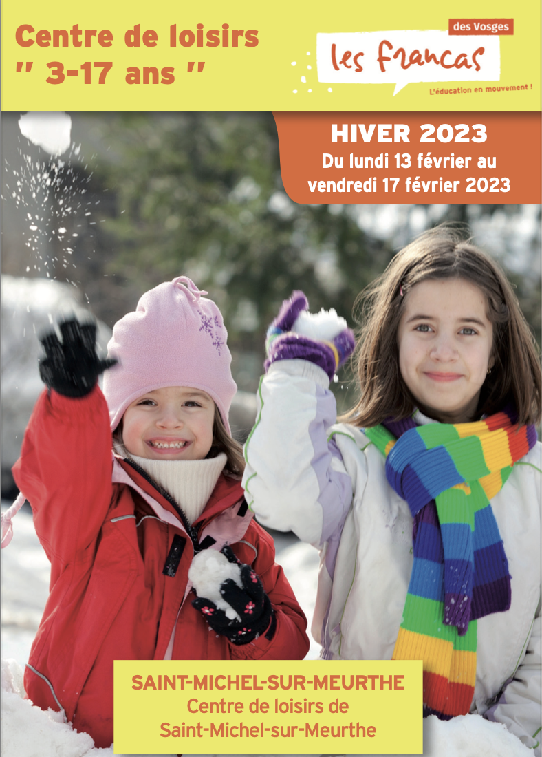 Carte de présentation Hiver 2023 Saint-Michel-sur-Meurthe