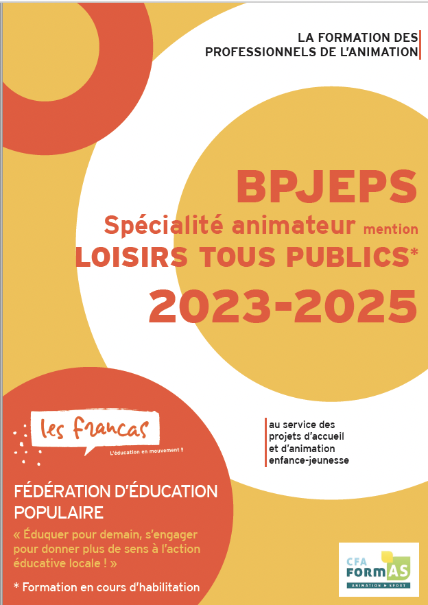 Plaquette de présentation BPJEPS LTP 2023-25