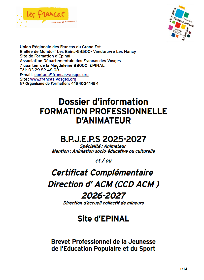 Dossier inscription CC DACM 25-27