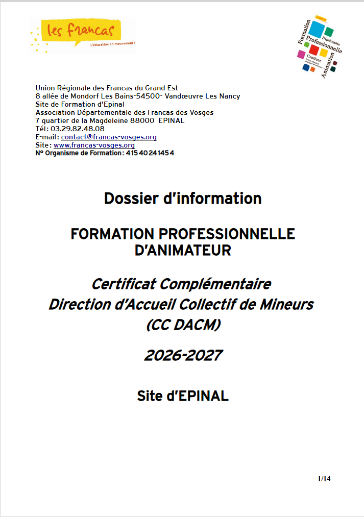 Dossier inscription CC DACM 26-27