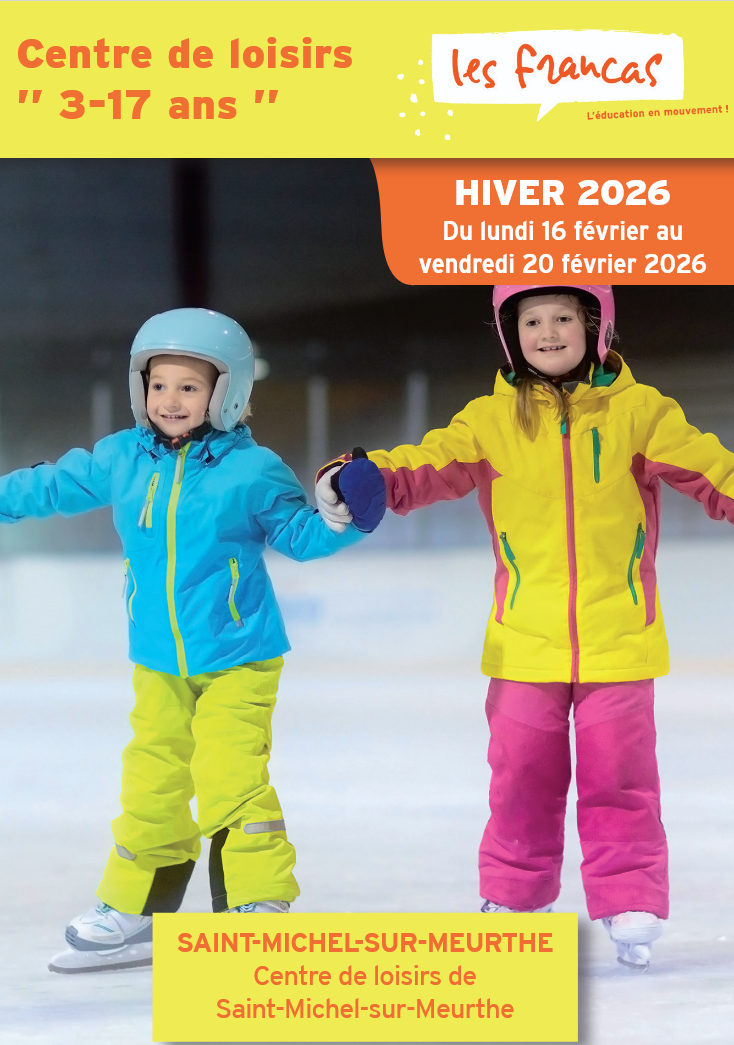 Carte présentation ALSH Hiver 2026 Saint Michel sur Meurthe