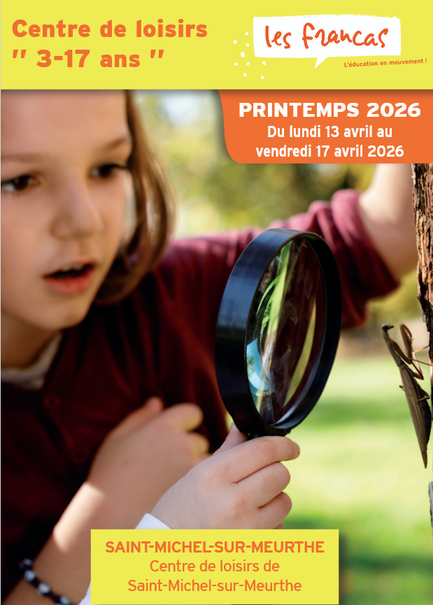 Carte de présentation ALSH Printemps 26 Saint-Michel-sur-meurthe