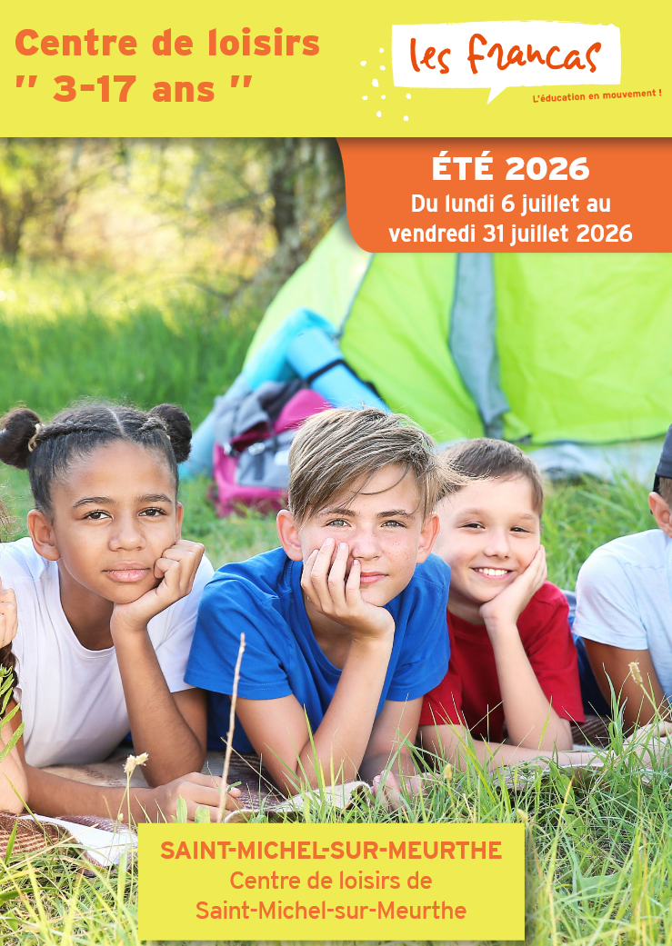 Carte de présentation ALSH Été 2026 Saint-Michel-sur-Meurthe