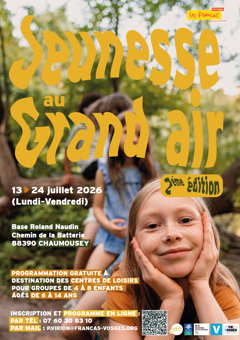 Jeunesse au grand air 2ème édition du 13 au 24 juillet 2026
