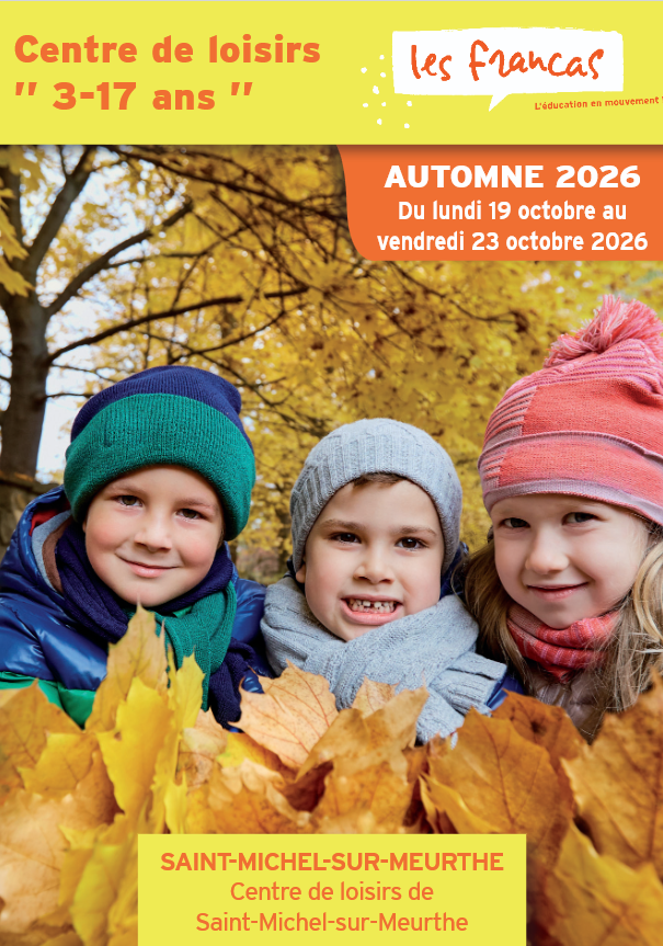 Plaquette de présentation ALSH Automne 2026 Saint-Michel-sur-Meurthe